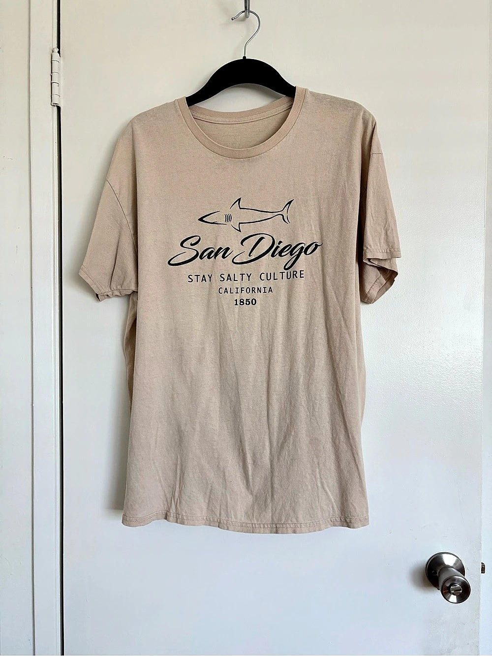 San Diego Graphic Short Sleeve Tee in Beige